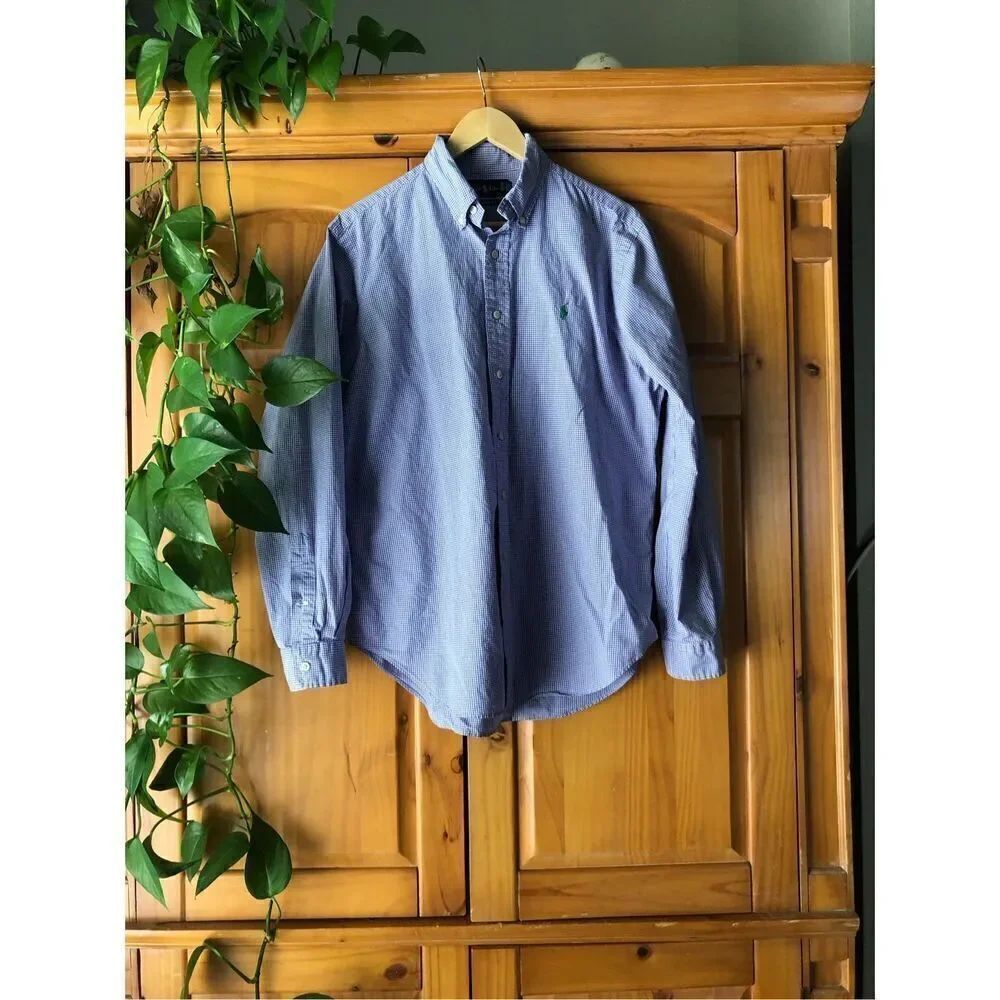 Ralph Lauren Classic Fit Button Down checked Shirt Size Large